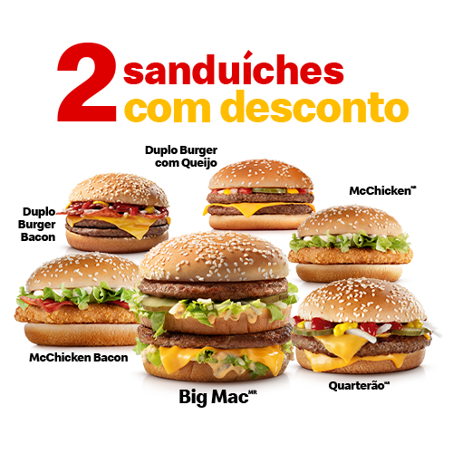 2 Sanduíches com desconto: Mcdonald's - Vila Matilde(vma) | iFood