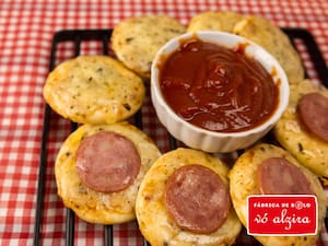 Mini Pizza de Mussarela Assado e Congelado