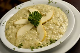 Risoto de Gorgonzola e Pera