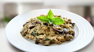 Risoto de Mignon com Alho Poró para 2 Pessoas