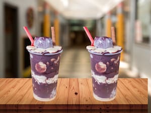2 Copos de 500 ml — Leite Condensado, Banana e Leite em Pó