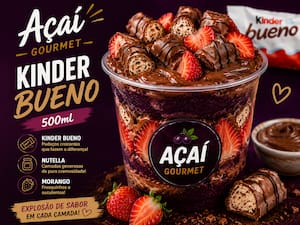 Açaí Gourmet Kinder Bueno — 500 ml