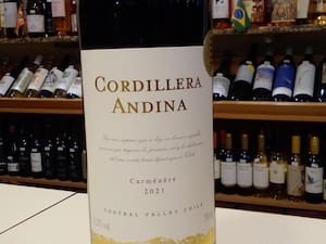 Cordillera Andina Carmenere 750ml - O Sabor do Chile em Sua Taça