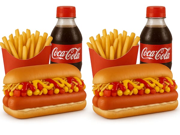 Combo 2 Dog Simples + Batata + 2 Coca