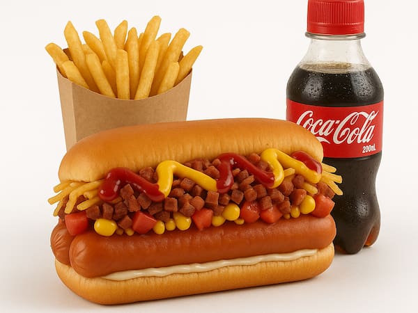 Combo 2 Dog Bacon + Batata + 2 Coca