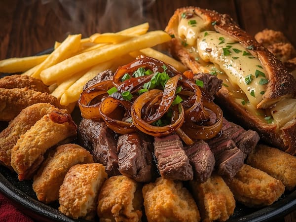 Chapa Dbb | Fraldinha + Iscas de Frango + Fritas e Pão de Alho