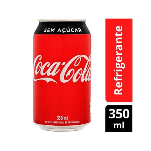 Refrigerante coca cola zero lata 350ml