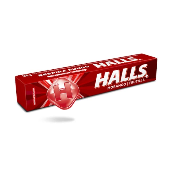 Bala Halls Morango 28g