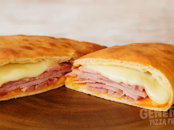 Pizza Frita de Copa Lombo Artesanal com Cheddar