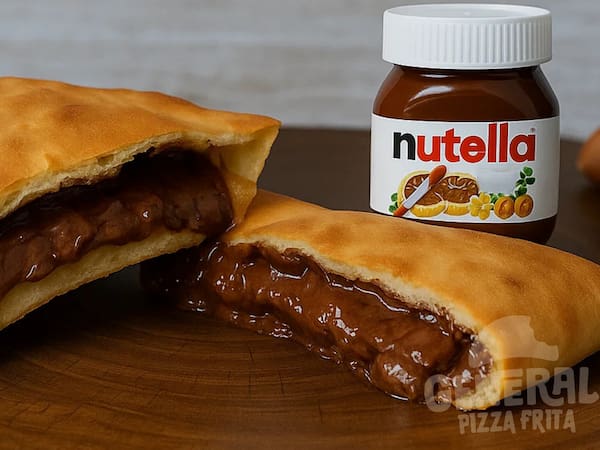 Pizza Frita de Chocolate ao Leite